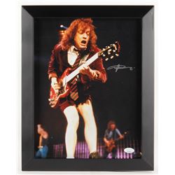 Angus Young Signed "AC/DC" 13x16 Custom Framed Photo (JSA COA)