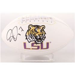 Patrick Peterson Signed LSU Tigers Logo Football (JSA COA)