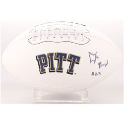 Tyler Boyd Signed Pittsburgh Panthers Logo Football (JSA COA)