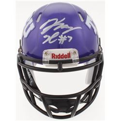 Kenny Hill Signed TCU Horned Frogs Speed Mini Helmet (JSA COA)