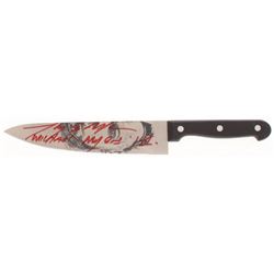 Tony Moran Signed "Halloween" Replica Stainless Steel Knife Inscribed "Michael Myers"  "H1" (JSA COA