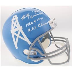 Billy Cannon Signed Houston Oilers Full-Size Throwback Helmet Inscribed "1960 + 1961 A.F.L Champs" (
