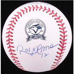 Roberto Alomar Signed OML Toronto Blue Jays 40th Anniversary Logo Baseball (JSA COA)