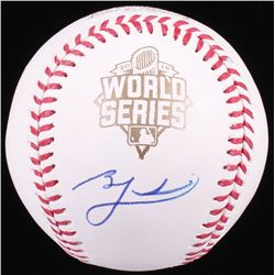Ben Zobrist Signed 2015 World Series Baseball  (PSA COA)