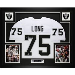 Howie Long Signed 35x43 Custom Framed Jersey Display (JSA COA)
