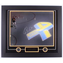 Tuukka Rask Signed Bruins 23x27 Custom Framed Photo Display (Rask Hologram)