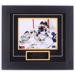 Zdeno Chara Signed Bruins 16.5x18.5 Custom Framed Photo Display (Chara Hologram)