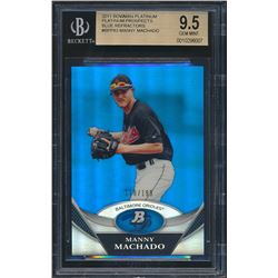 2011 Bowman Platinum Prospects Blue Refractors #BPP83 Manny Machado (BGS 9.5)