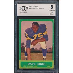 1963 Topps #44 Deacon Jones RC (BCCG 8)