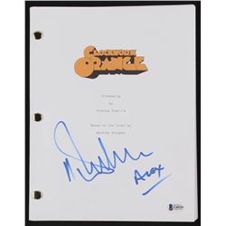 Malcolm McDowell Signed "A Clockword Orange" Full Movie Script Inscribed "Alex" (Beckett COA)