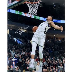 Giannis Antetokounmpo Signed Milwaukee Bucks 16x20 Photo (JSA COA)