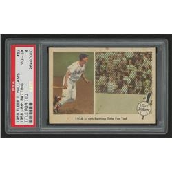 1959 Fleer Ted Williams #62 1958 Sixth Batting Title (PSA 4)