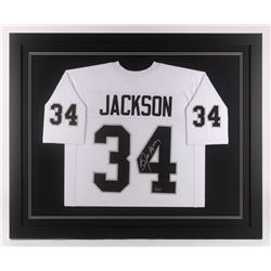 Bo Jackson Signed 35.5x43.5 Custom Framed Jersey (Radtke COA)