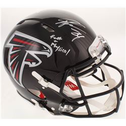 Devonta Freeman Signed Atlanta Falcons Full-Size Authentic On-Field Speed Helmet Inscribed "Fast  Ph