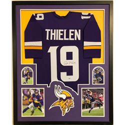 Adam Thielen Signed 35x43 Custom Framed Jersey (Beckett COA)