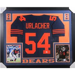 Brian Urlacher Signed 35x43 Custom Framed Jersey (JSA COA)