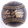 Image 1 : Fred Lynn Signed Black Leather OML Baseball with (3) Inscriptions (JSA COA)
