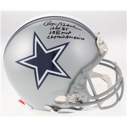 Roger Staubach Signed Dallas Cowboys Full-Size Authentic On-Field Helmet with Multiple Inscriptions 