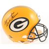 Image 1 : Brett Favre  Bart Starr Signed Green Bay Packers Full-Size Authentic Helmet Inscribed "Best Wishes" 