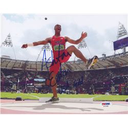 Ashton Eaton Signed 8x10 Photo Inscribed "USA Gold" (PSA COA)