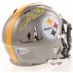 Hines Ward Signed Pittsburgh Steelers Chrome Mini Speed Helmet (Beckett COA)