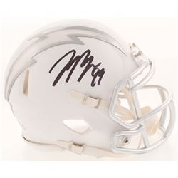 Joey Bosa Signed Los Angeles Chargers White ICE Mini Speed Helmet (Beckett COA)