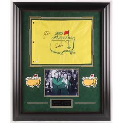 Arnold Palmer  Jack Nicklaus Signed "The Masters" 29x35 Custom Framed Pin Flag Display (JSA LOA)