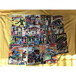 Lot of (36) 1987-1989 "Superman" DC Comic Books
