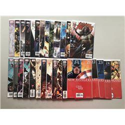 Lot of (44) 2005-2010 "The New Avengers" 1st Series Marvel Comic Books
