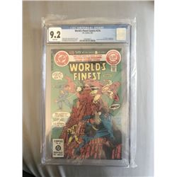 1982 "World's Finest" #276 White Pages DC Comic Book (CGC 9.2)