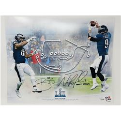 Nick Foles  Trey Burton SignedSuper Bowl LII 16x20 Photo Inscribed "Philly Special" (Fanatics Hologr