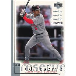 2001 UD Reserve #204 Albert Pujols SP RC