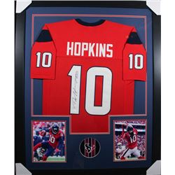 DeAndre Hopkins Signed 35x43 Custom Framed Jersey (JSA COA)