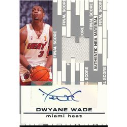 2006-07 Topps Big Game Final Score Relics Autographs #DW Dwyane Wade