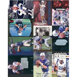 Lot of (10) Assorted 1998 Peyton Manning Football Cards