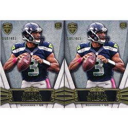 Lot of (2) 2012 Topps Supreme #23 Russell Wilson RC