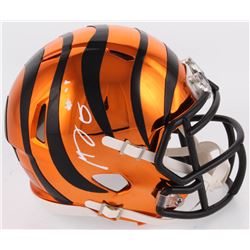 A. J. Green Signed Cincinnati Bengals Chrome Speed Mini Helmet (Radtke COA)
