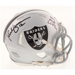 Rich Gannon Signed Oakland Raiders Speed Mini Helmet Inscribed "NFL MVP 2002" (Radtke COA)