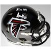 Image 1 : Austin Hooper Signed Atlanta Falcons Chrome Speed Mini Helmet Inscribed "Rise Up!" (Radtke COA)