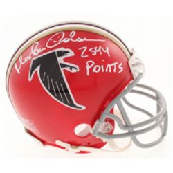 Morten Andersen Signed Atlanta Falcons Throwback Mini Helmet Inscribed "2544 Points" (Radtke Hologra