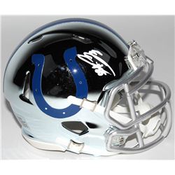 Eric Ebron Signed Indianapolis Colts Chrome Speed Mini Helmet (Radtke COA)