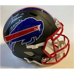 Josh Allen Signed Buffalo Bills Full-Size Speed Helmet Inscribed "Bills Mafia" (Beckett COA)