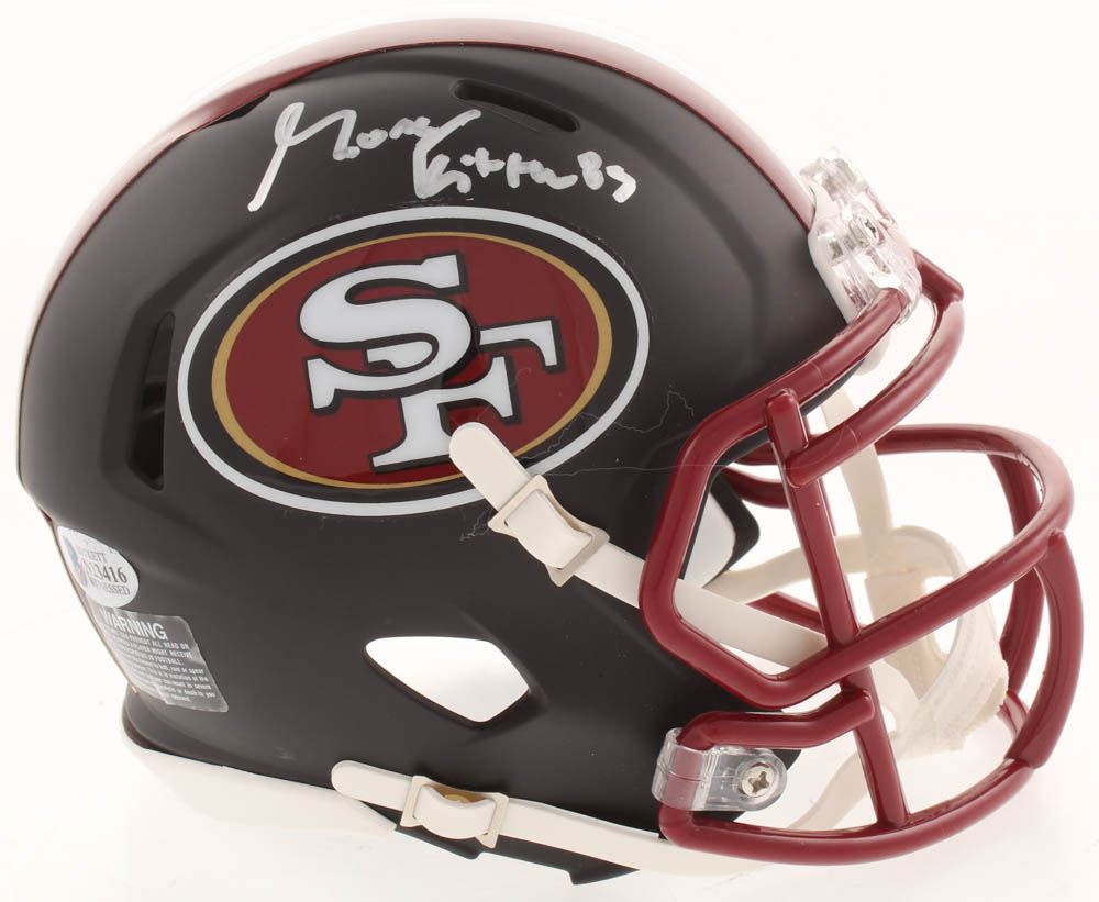 george kittle autographed helmet