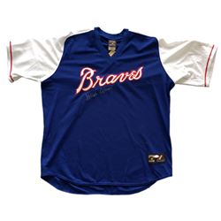 Hank Aaron Signed Majestic Cooperstown Atlanta Braves Jersey (JSA LOA)