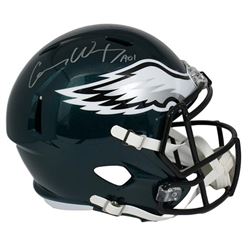 Carson Wentz Signed Eagles Full-Size Speed Helmet Inscribed "AO1" (Fanatics)