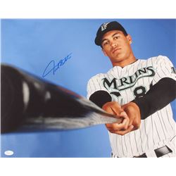 Giancarlo Stanton Signed Florida Marlins 16x20 Photo (JSA COA)