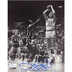 Larry Bird Signed Indiana State Sycamores 8x10 Photo (JSA COA)