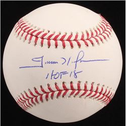 Trevor Hoffman Signed OML Baseball Inscribed "HOF 18" (JSA COA)