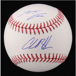 Charlie Blackmon  Nolan Arenado Signed OML Baseball (Fanatics Hologram  MLB Hologram)