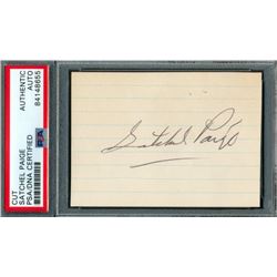 Satchel Paige Signed Cut (PSA Encapsulated)
